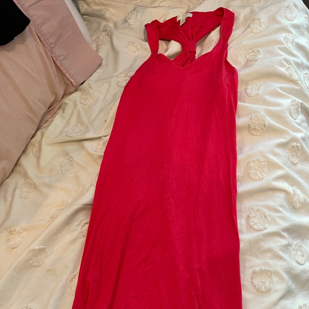 Pink tank top dress